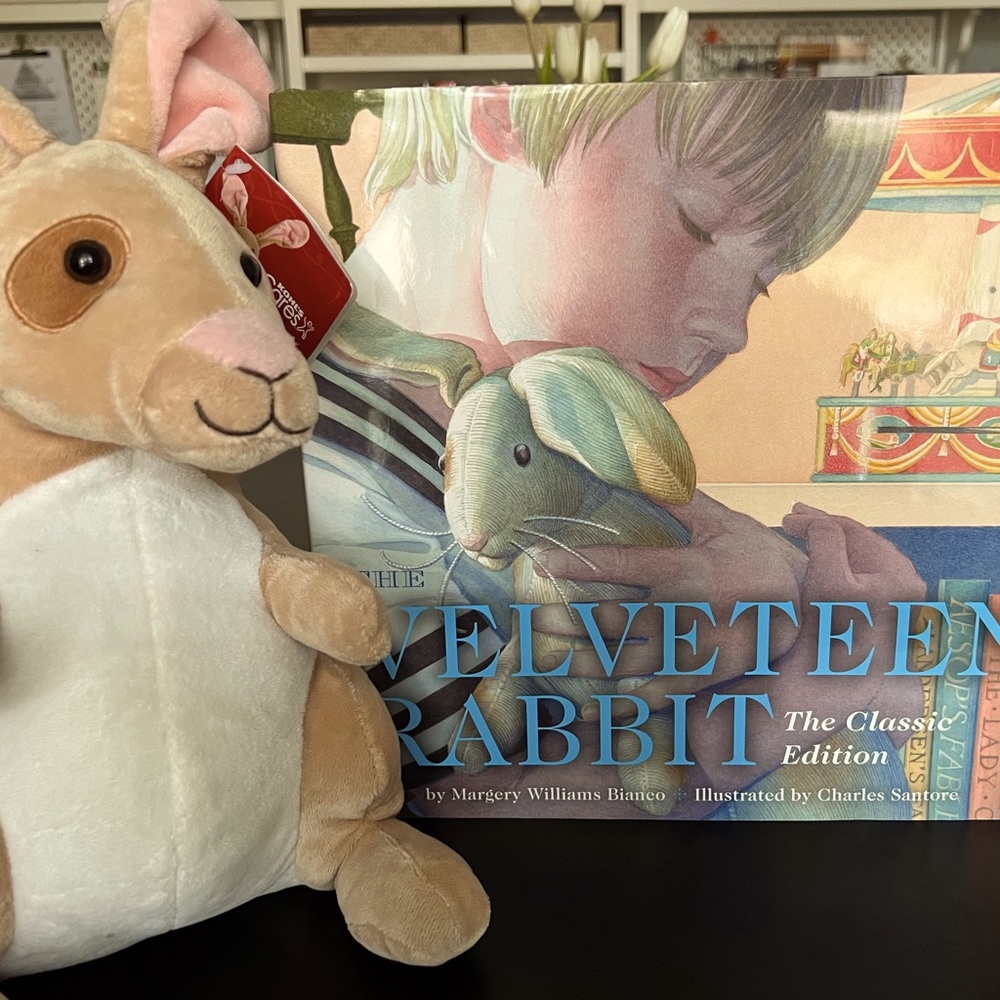 The Velveteen Rabbit hardcover book with plush Velveteen Rabbit set